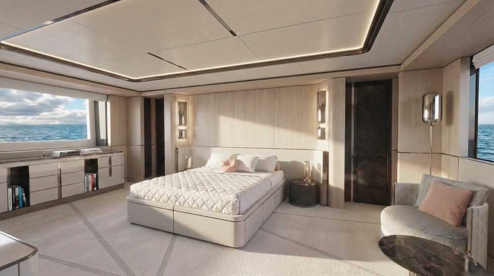 SLEEK 52 2028 interior Motor Yacht-master-cabin